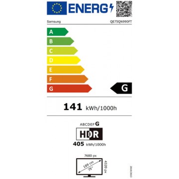 Samsung Smart Τηλεόραση 75" 8K UHD Neo QLED QN990F HDR (2025)